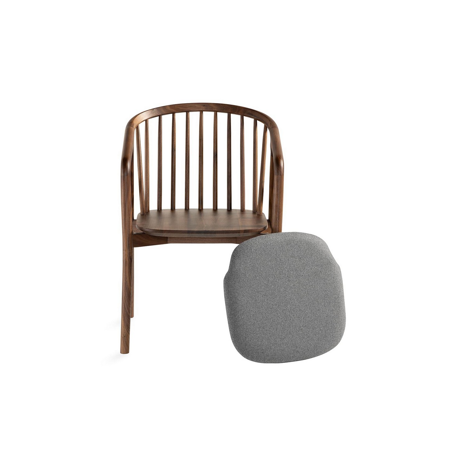 Matstol Bark Noira med Armstöd