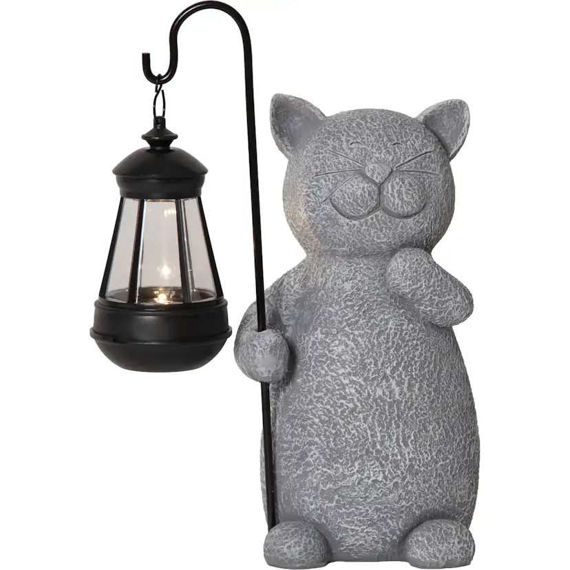 Solcellsdekoration Star Trading Smilla Grå 29,5 cm
