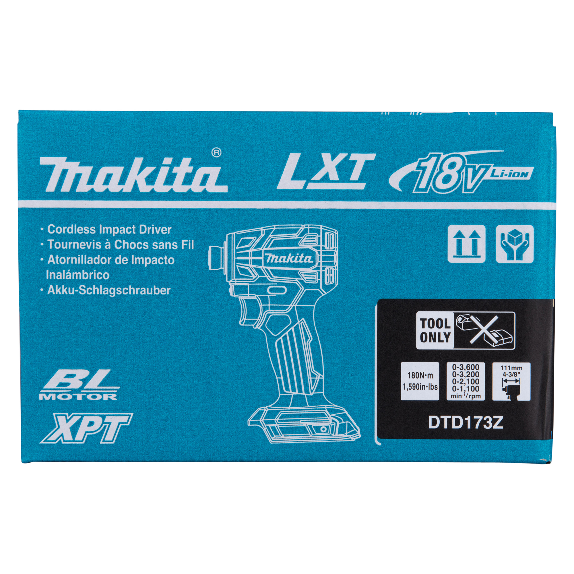 Slagskruvdragare Dtd173Z Makita 18V Solo Bl 180Nm 1/4"
