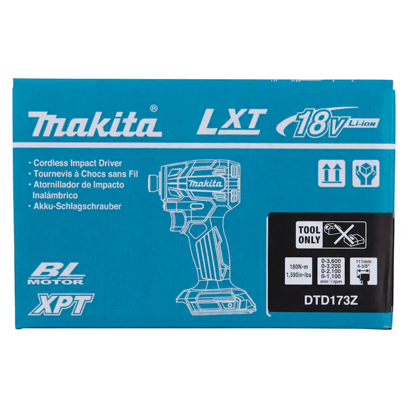 Slagskruvdragare Dtd173Z Makita 18V Solo Bl 180Nm 1/4"