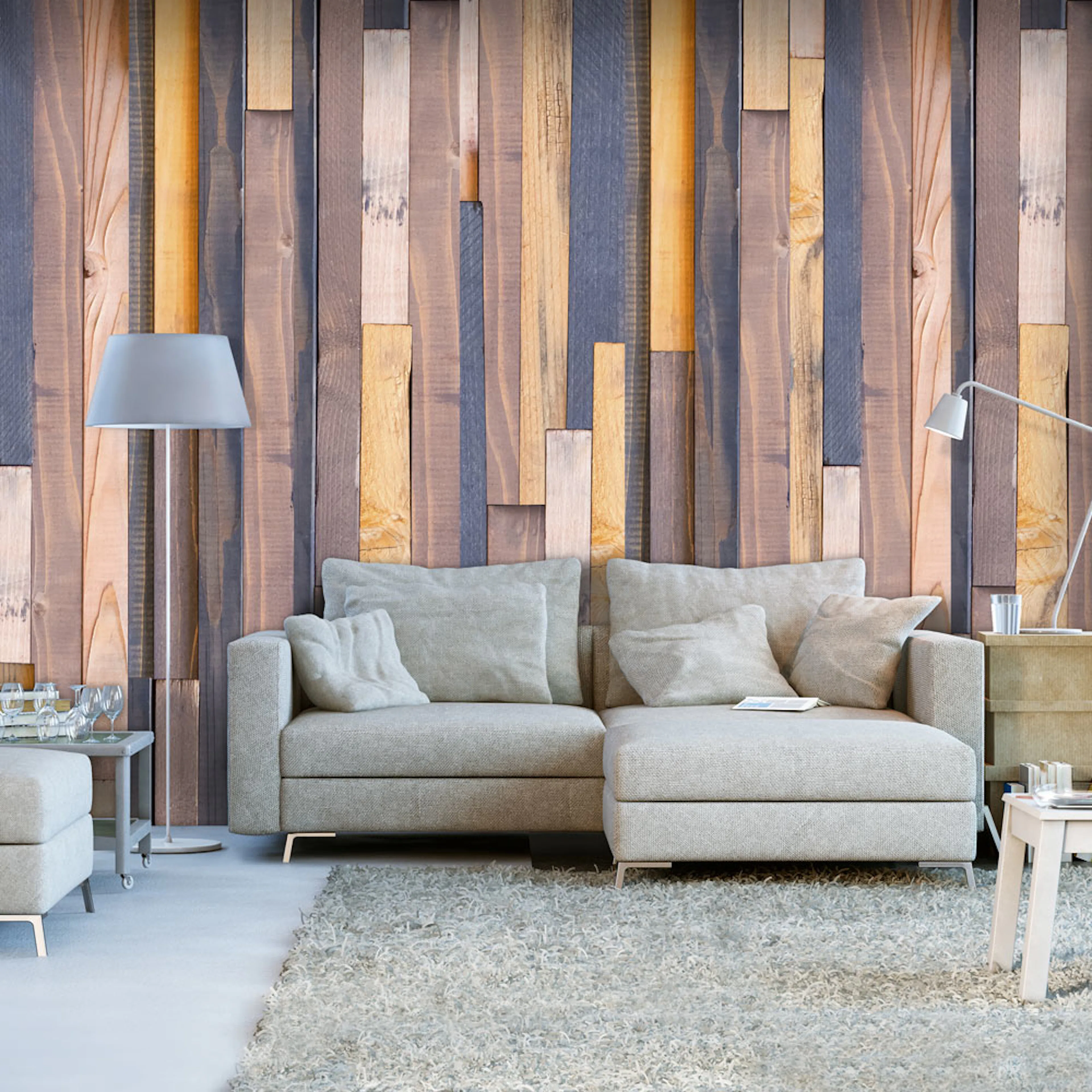 Fototapet Arkiio Wooden Alliance 50x1000 cm