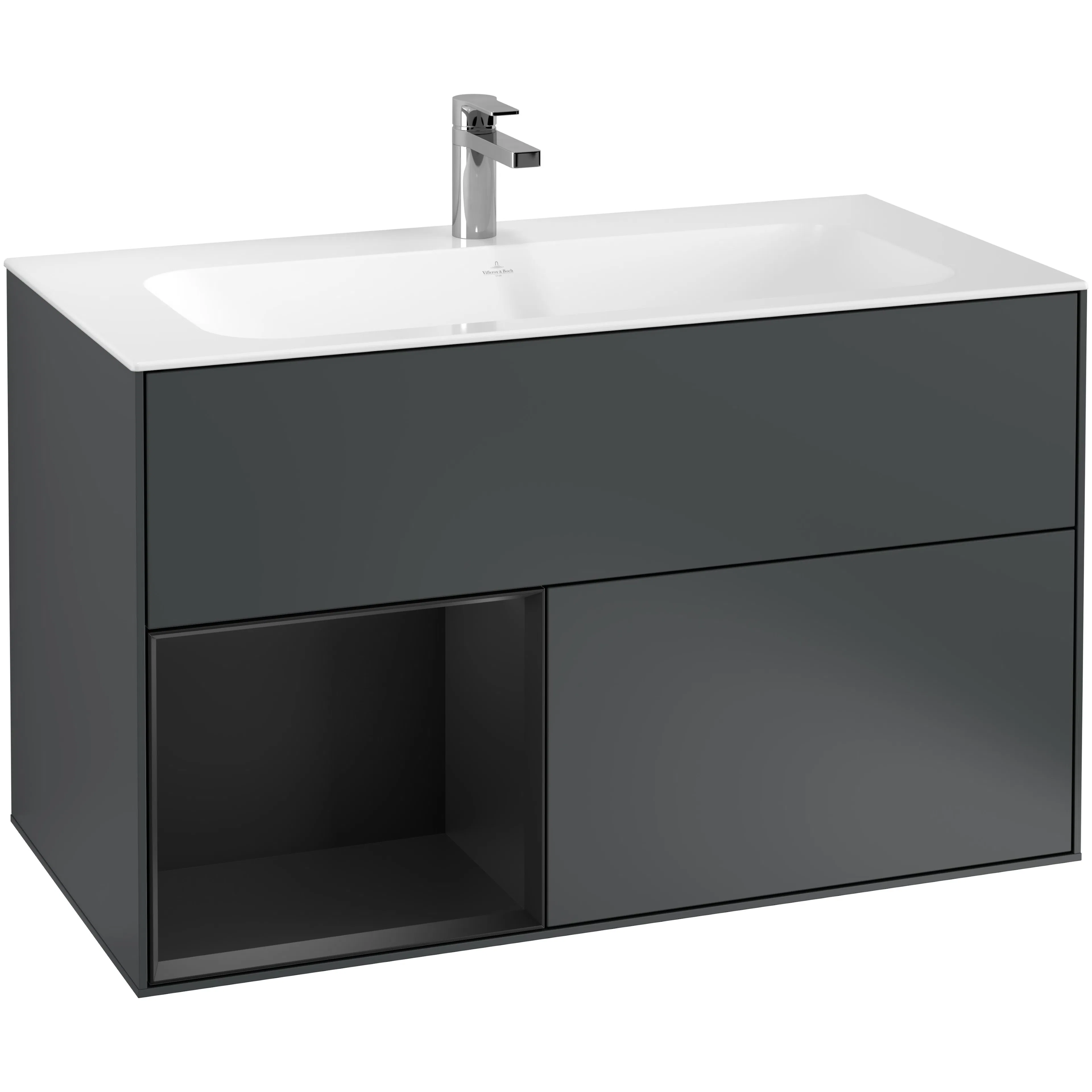 Tvättställsskåp Villeroy & Boch Finion med 2 Lådor och Hylla för Inbyggt Tvättställ