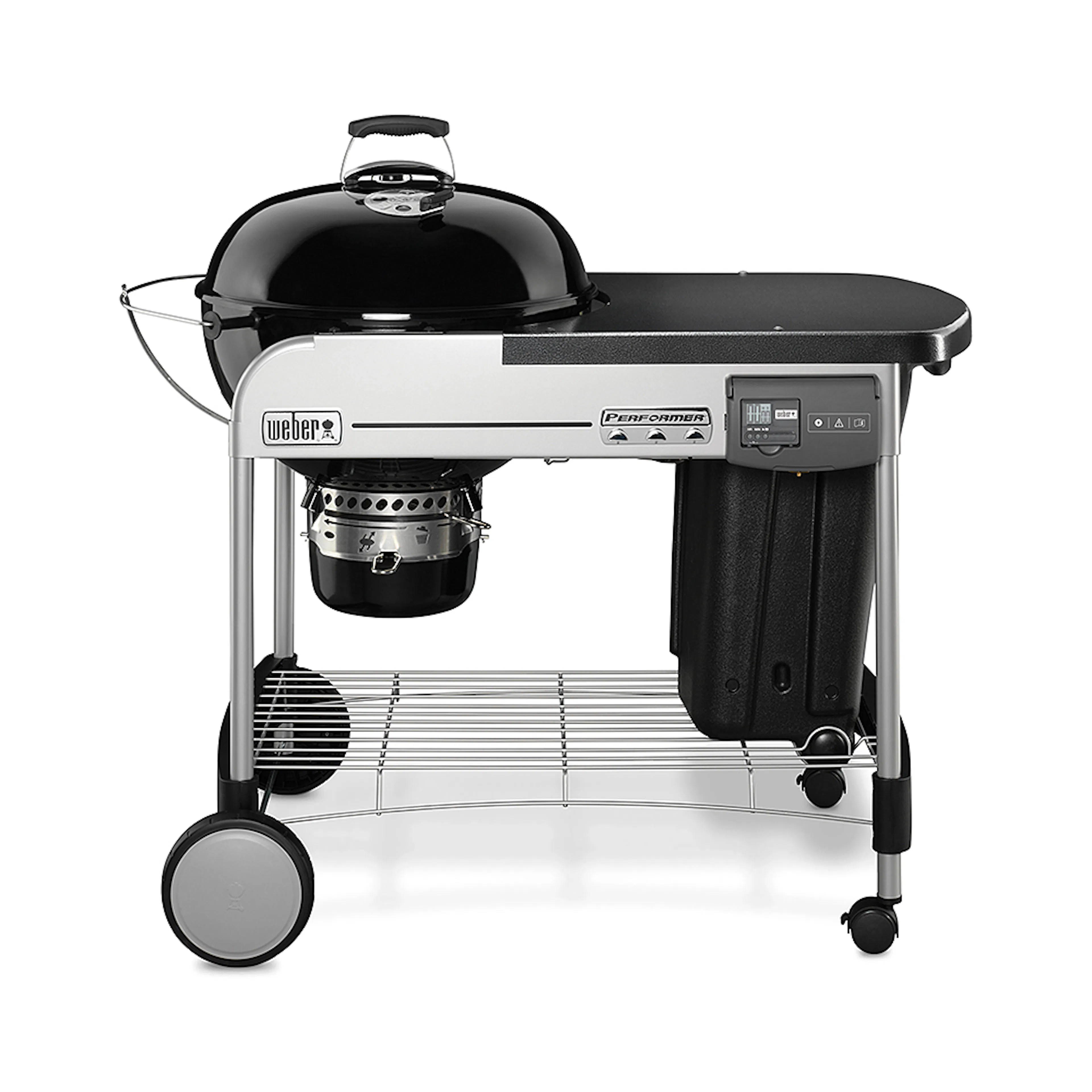 Kolgrill Weber Performer Deluxe GBS Svart Klotgrill med Gasoltändning & Gourmet BBQ System