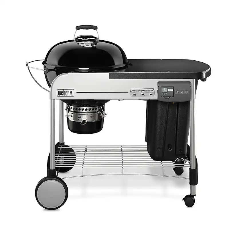 Kolgrill Weber Performer Deluxe GBS Svart Klotgrill med Gasoltändning & Gourmet BBQ System