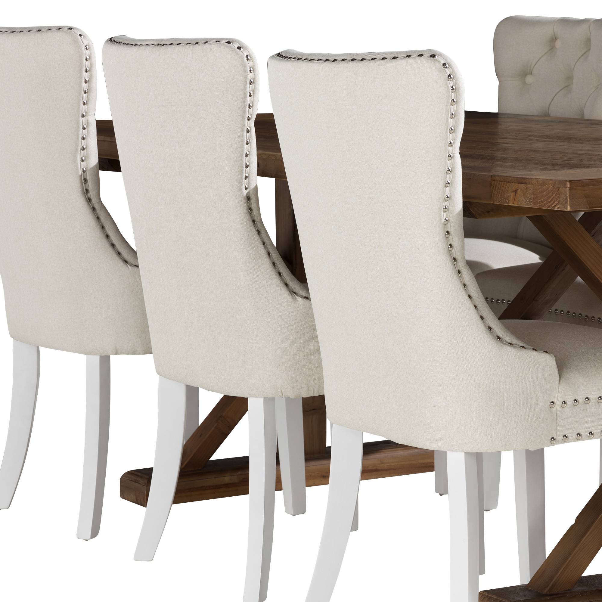 Matgrupp Bloomington Lyon Rektangulärt Matbord 200 cm med 6 Bergviken Matstol