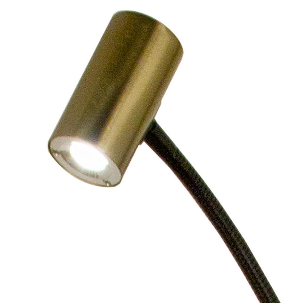 GUSTO golvlampa. svart/mäss Svart
