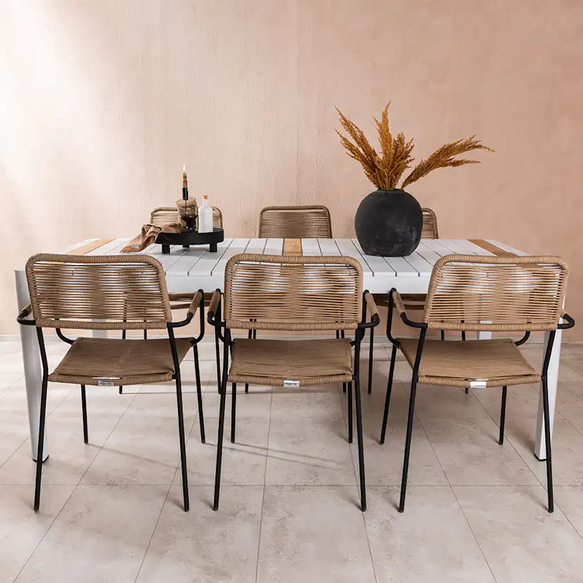 Matgrupp Venture Home Togo med 6 Lindos Stolar
