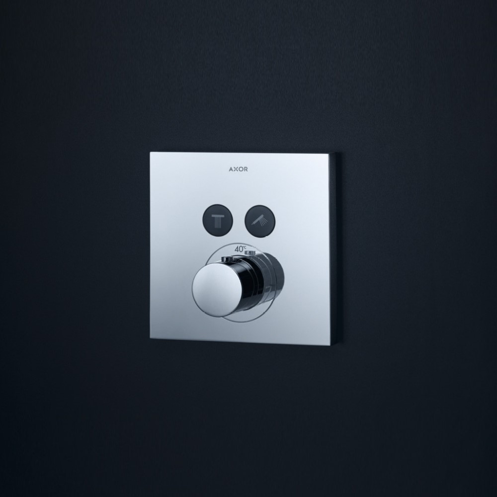 Inbyggnadsblandare Axor ShowerSleect Square 2-utlopp