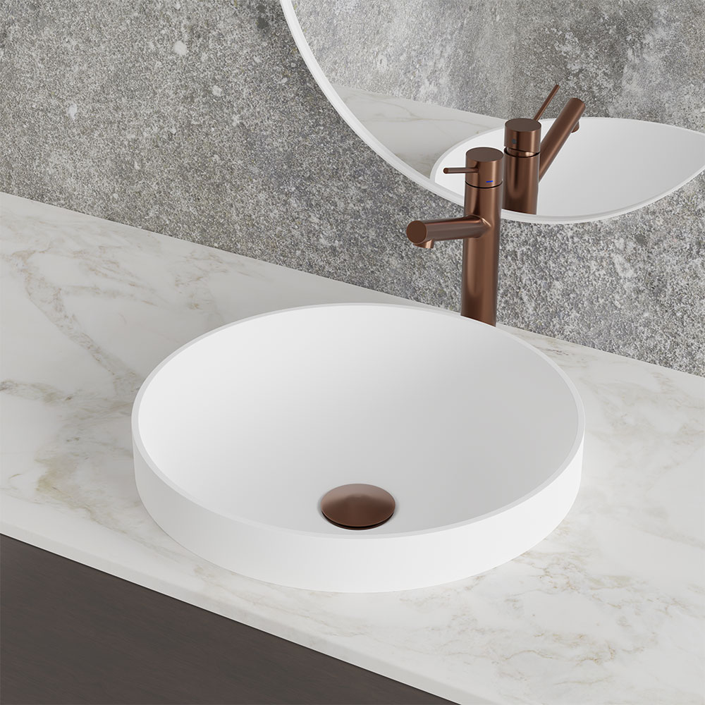 Tvättställsblandare Scandtap Steel Vector Medium