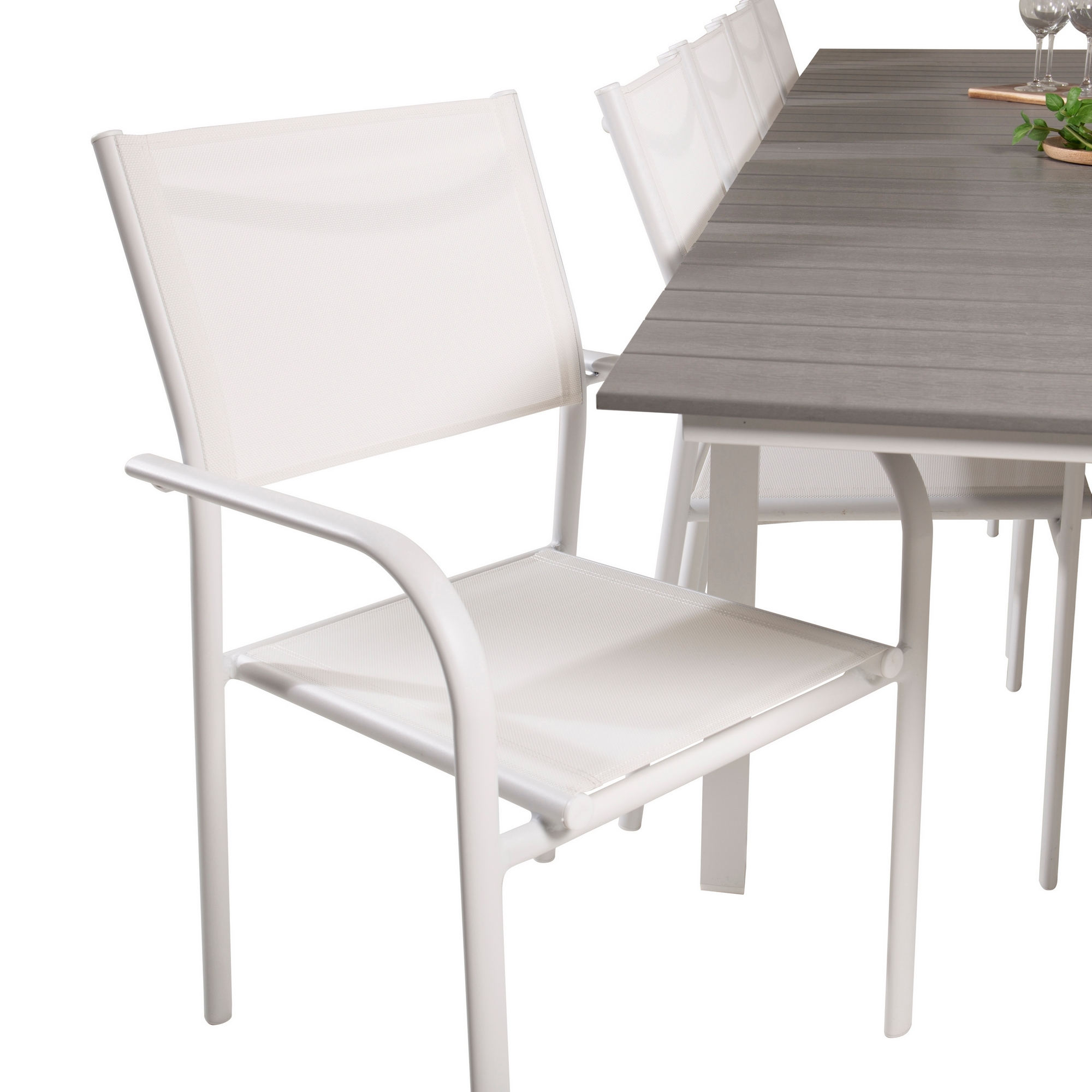 Matgrupp Venture Home Lova 224/324 med 10 Siri Karmstolar