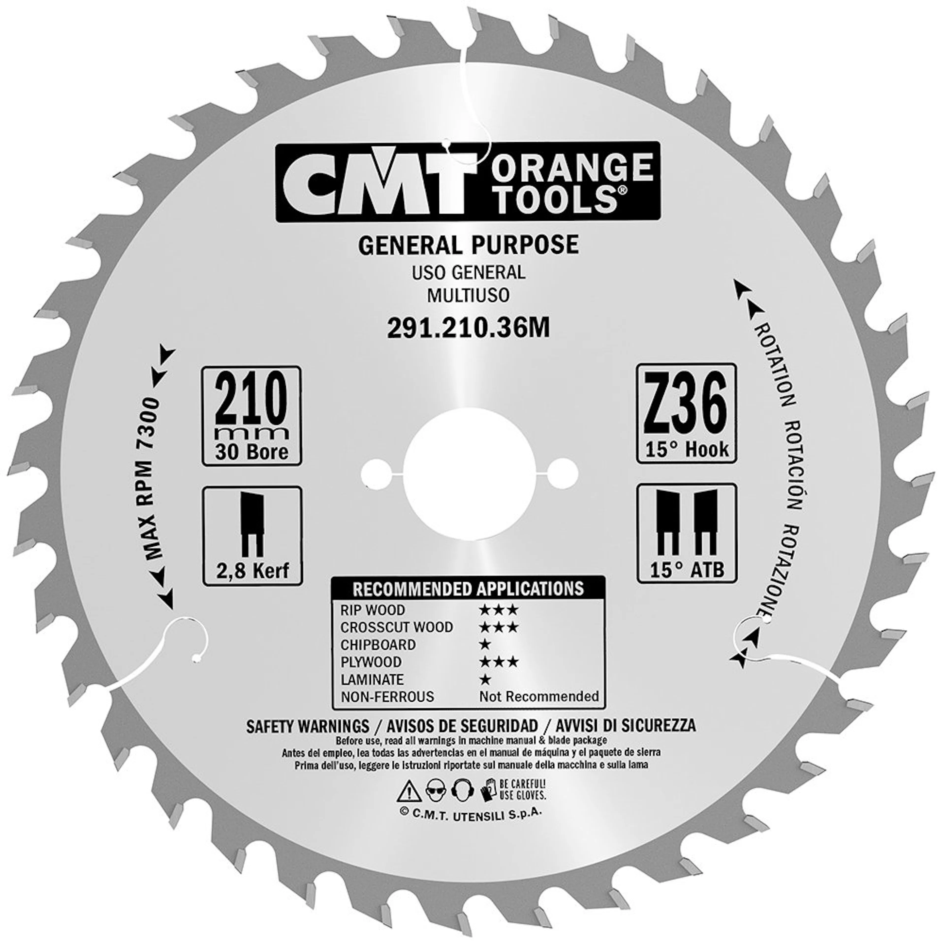 Sågklinga CMT Orange Tools Kapning/Klyvning