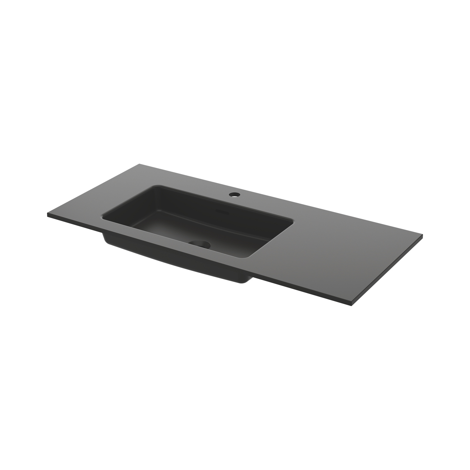 Tvättställ Ise 100x45 Aska Vänster B: 1010 mm, Vänsterutförande, Aska