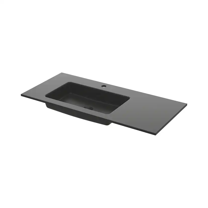 Tvättställ Ise 100x45 Aska Vänster B: 1010 mm, Vänsterutförande, Aska
