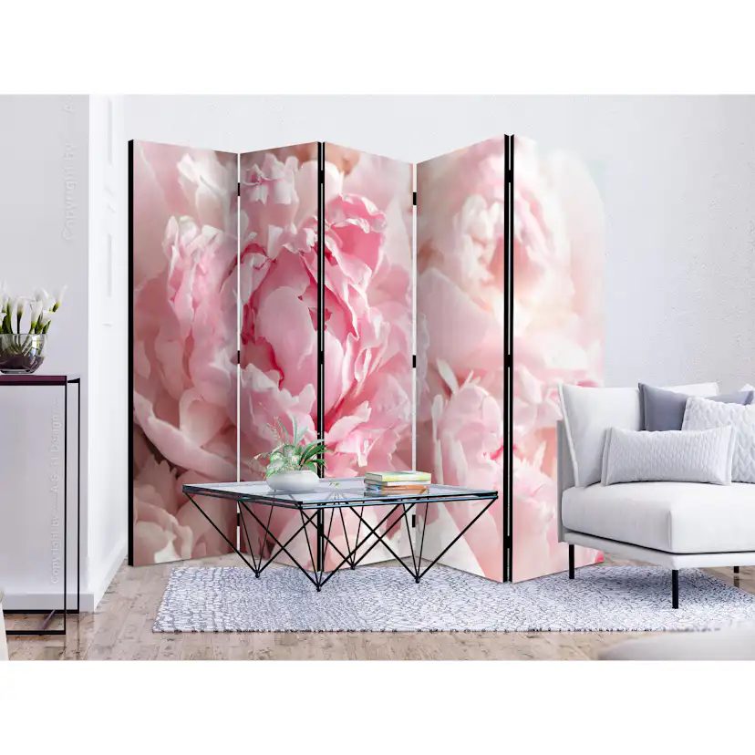 Rumsavdelare Skärmvägg Arkiio Sweet Peonies II 225x172 cm