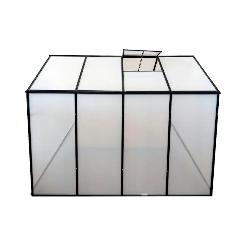 Växthus Mag-Pro 4,8 m² Svart Med Sockel
