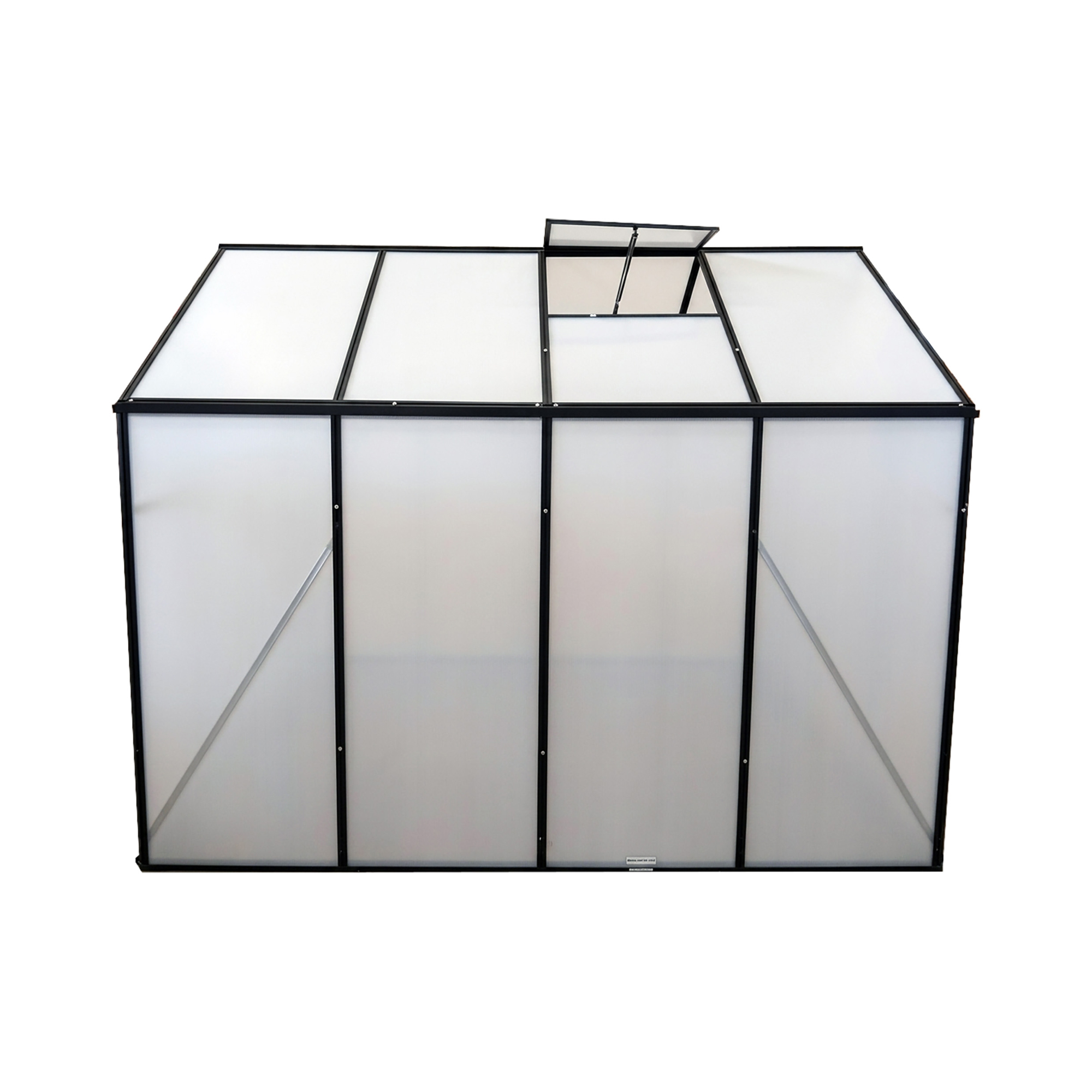 Växthus Mag-Pro  4,8 m² Svart Med Sockel