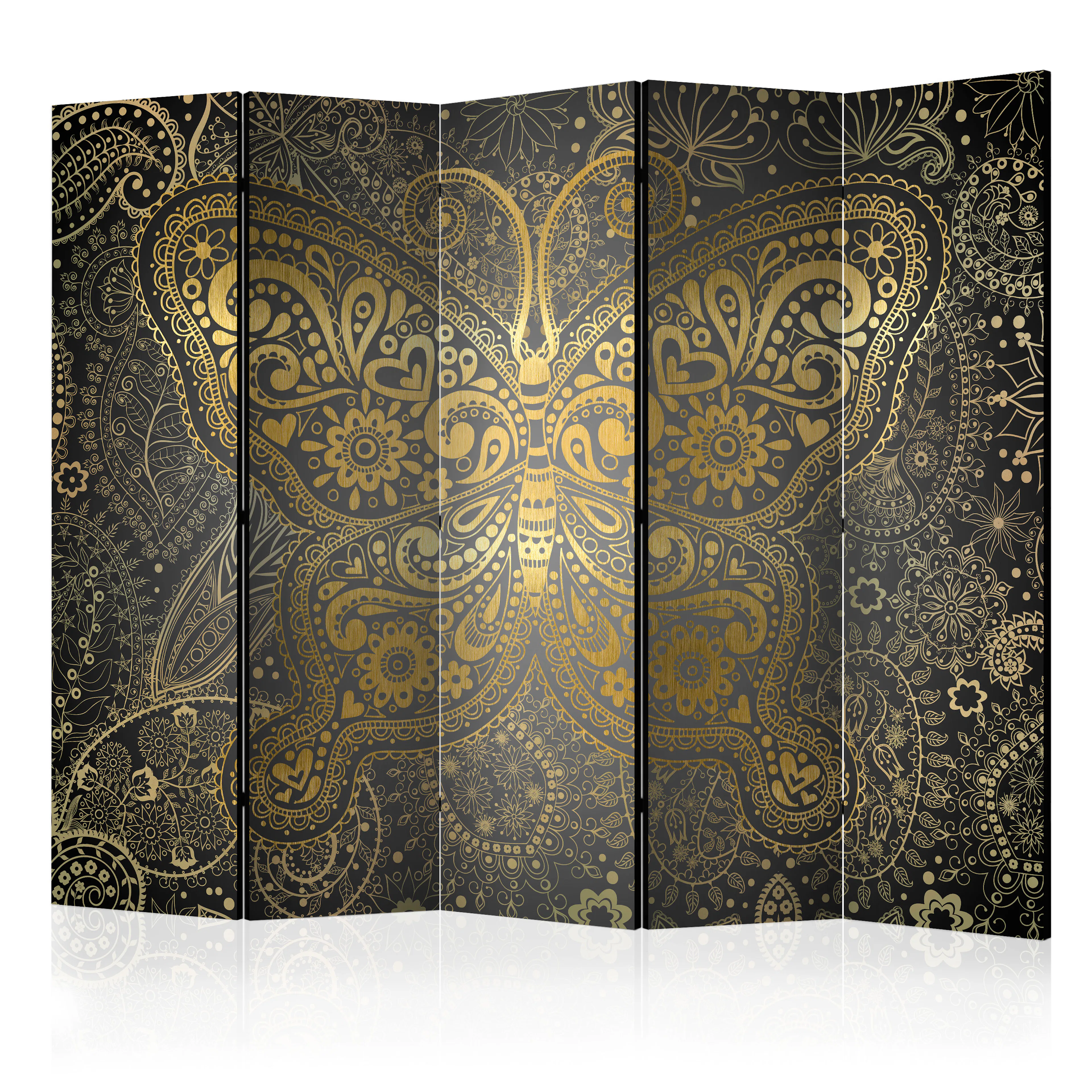 Rumsavdelare Skärmvägg Arkiio Golden Butterfly II 225x172 cm