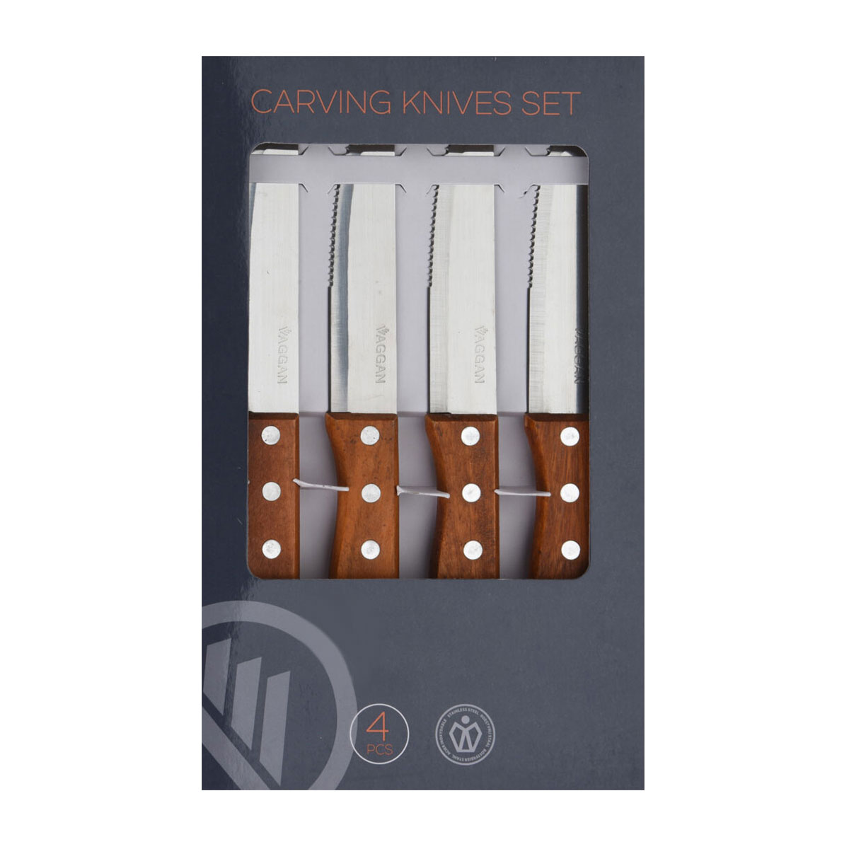 Köttknivar Landmann med Trähandtag 4-pack