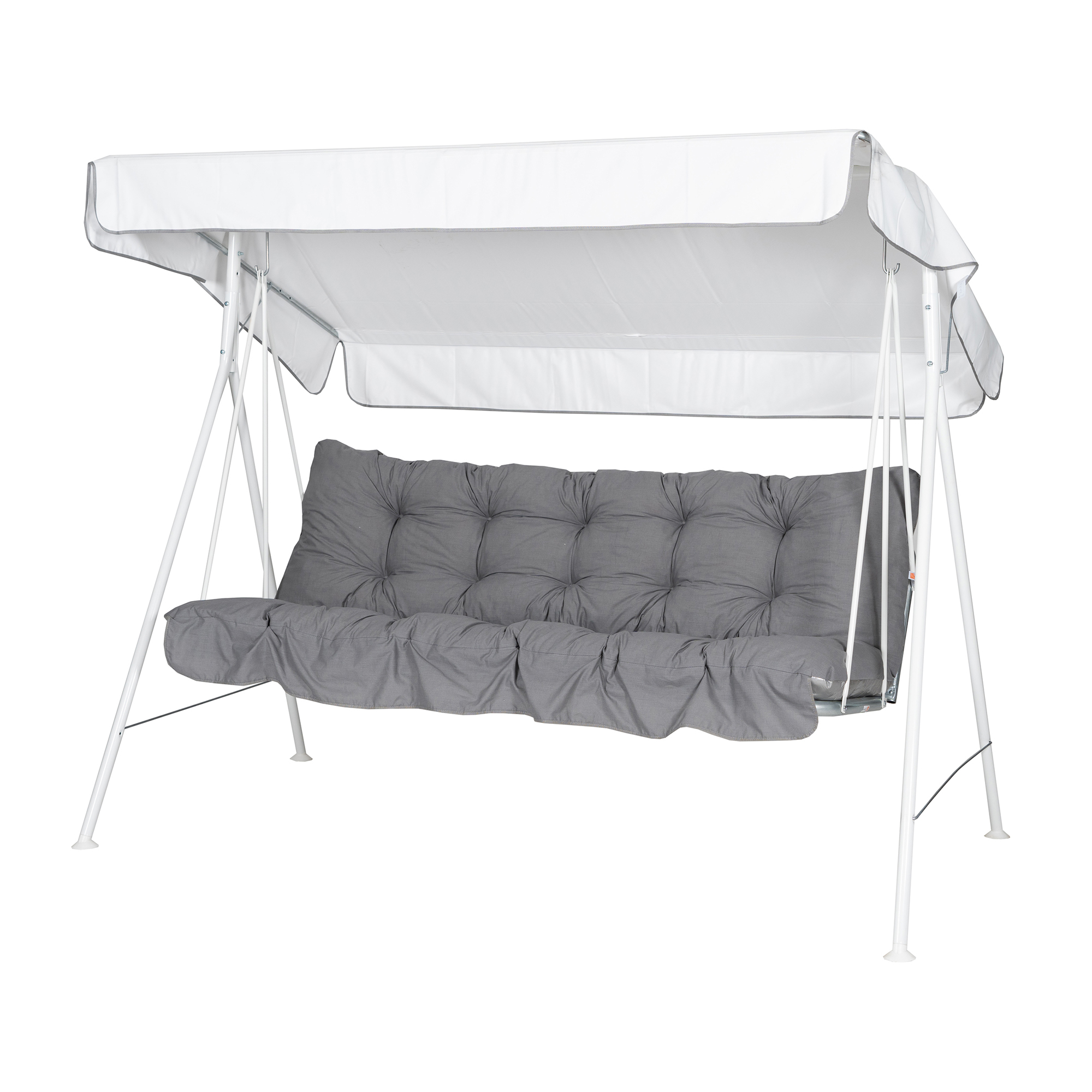 Riviera 3- pers. hammock, 60B Vit/Mörkgrå