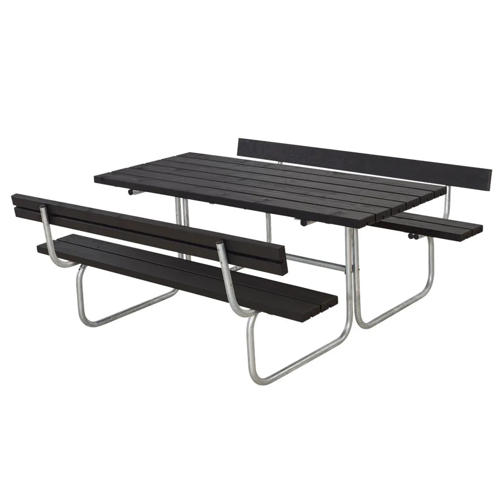 Picknickbord PLUS Classic Svart Utomhus
