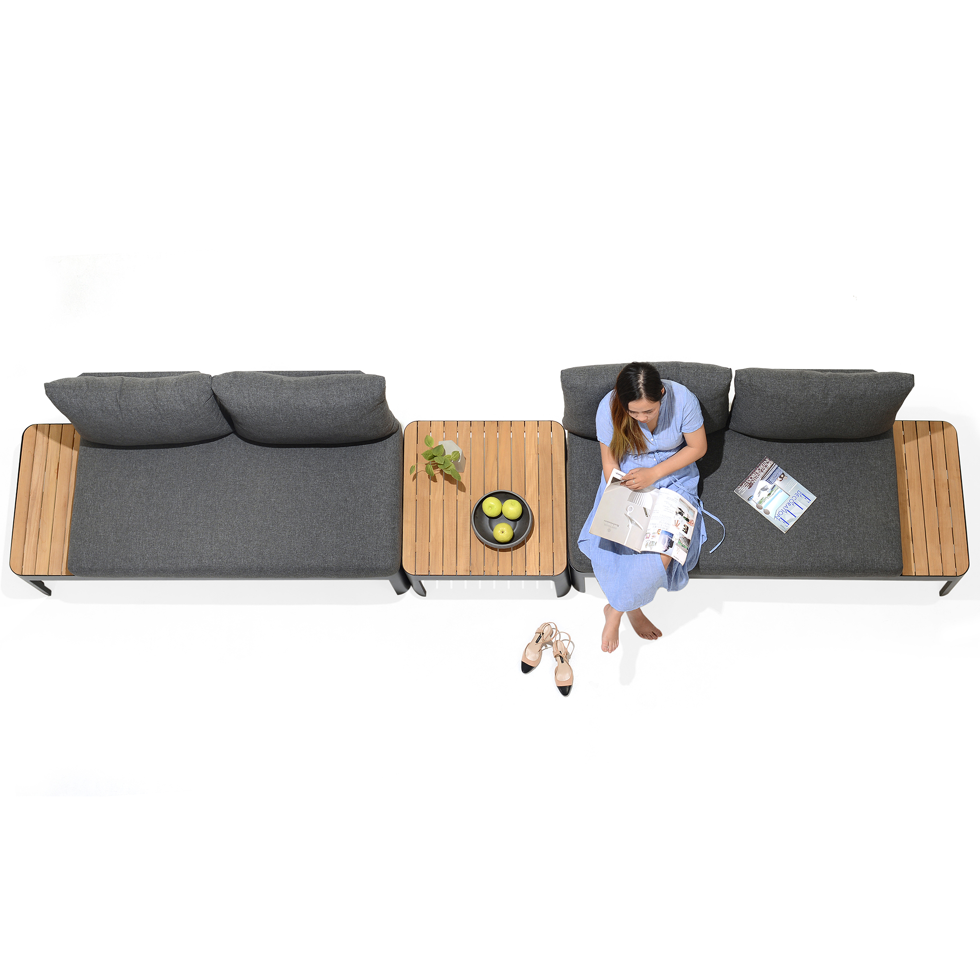 Loungegrupp LifestyleGarden Portals Dark Utomhus