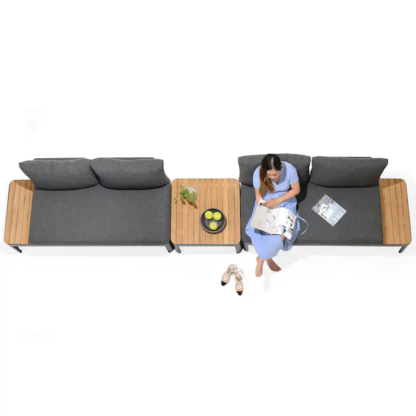 Loungegrupp LifestyleGarden Portals Dark Utomhus