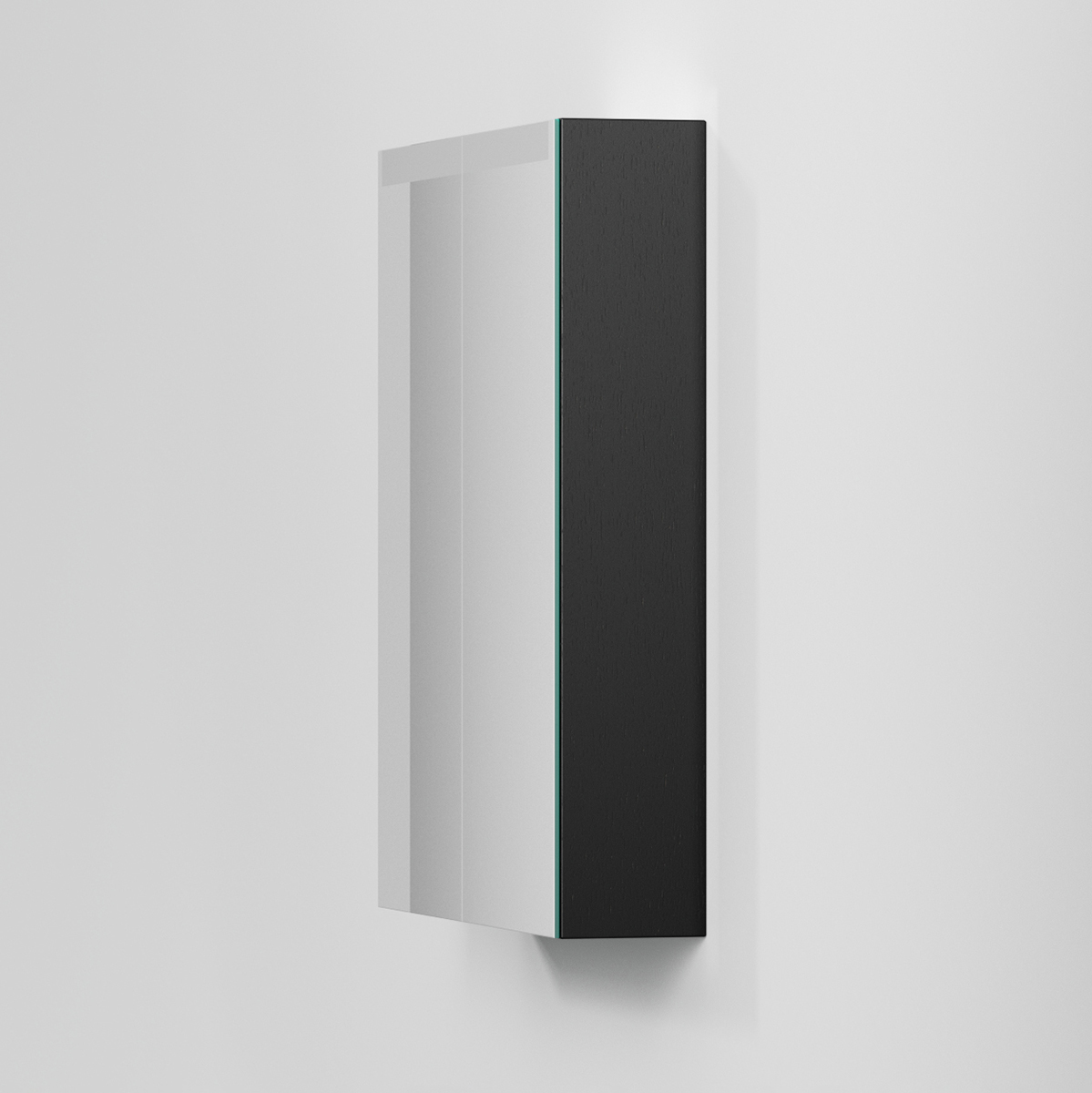 Spegelskåp STAGE 60,Black Oak, 2 Luckor Bredd: 600 mm, Black Oak, Dubbla luckor