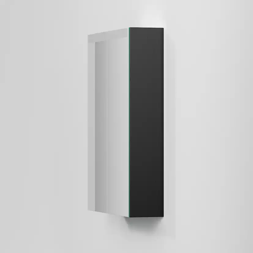 Spegelskåp STAGE 60,Black Oak, 2 Luckor Bredd: 600 mm, Black Oak, Dubbla luckor