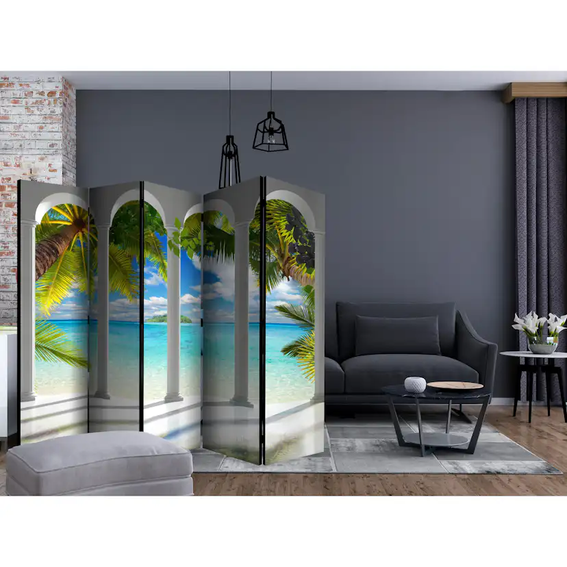 Rumsavdelare Skärmvägg Arkiio Sea behind Columns II 225x172 cm