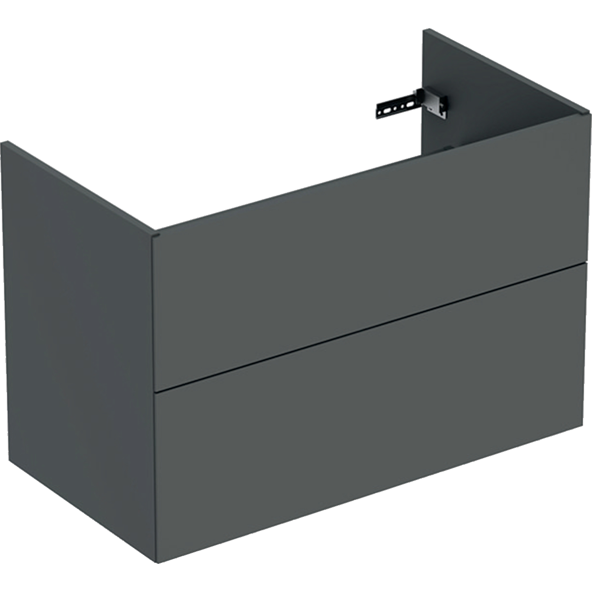 Ifö Elegant underskåp för möbeltvättställ, med två lådor: B= Mörkgrå, 900x600 mm
