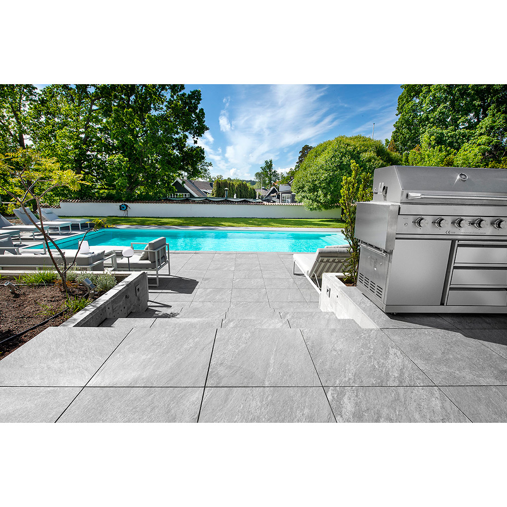 Uteklinker Bricmate Z Quartzit Grey Poolside/step 30x60 cm