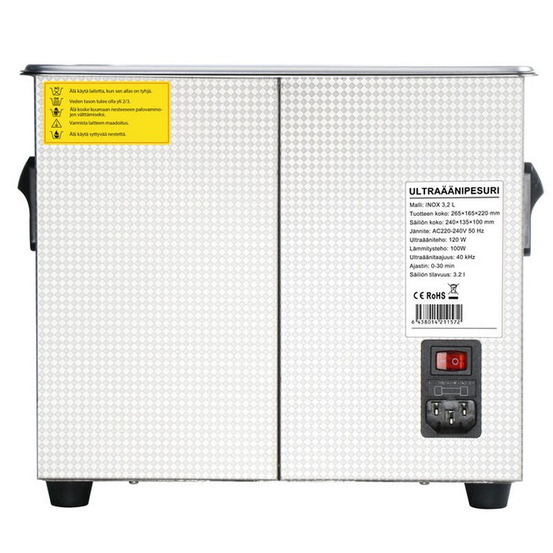 Ultraljudstvätt Timco 3,2 L INOX
