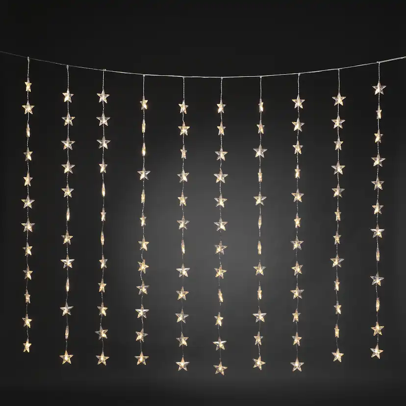 Gardinslinga Gnosjö Konstsmide 3703 Stjärnor 120 LED