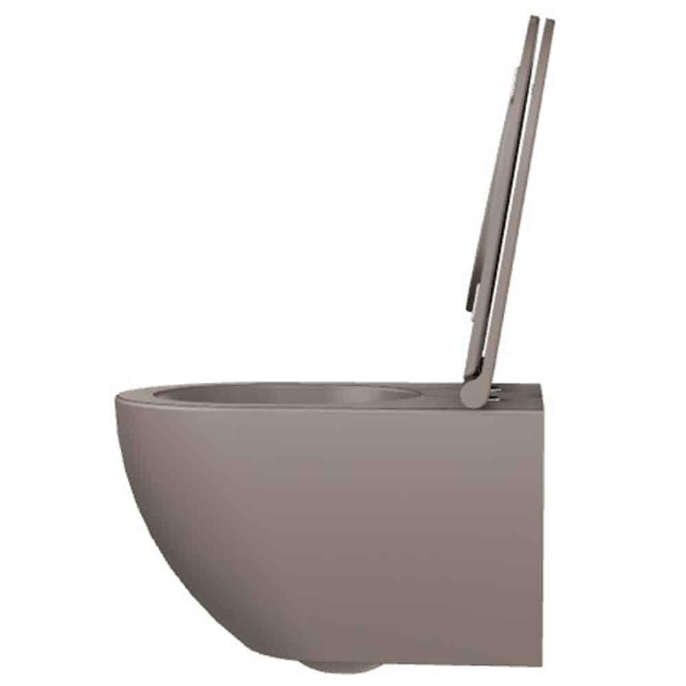 Comoda Vägghängd Toalettstol, Taupe