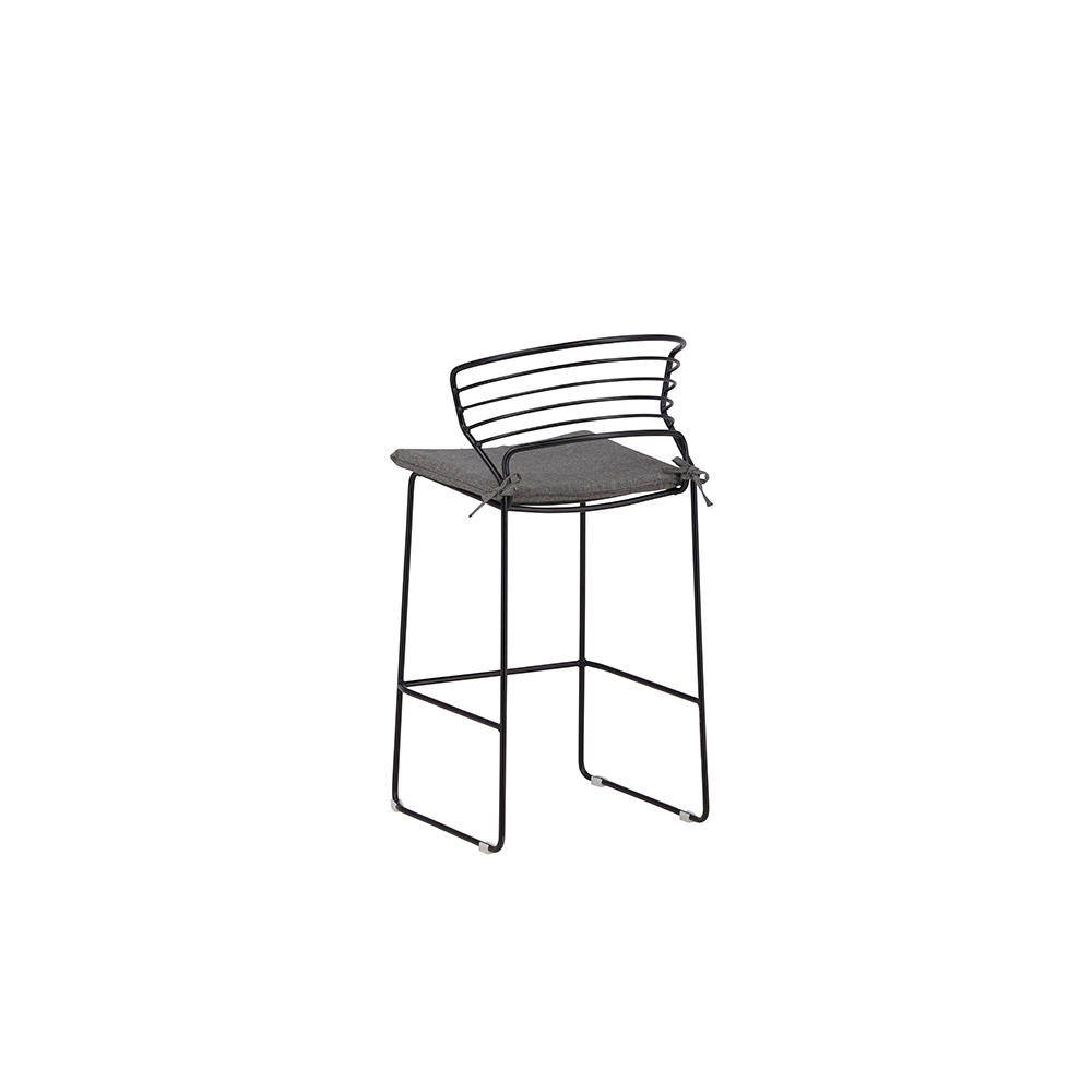 Milano Barchair Steel - Black / Grey Grå/Svart