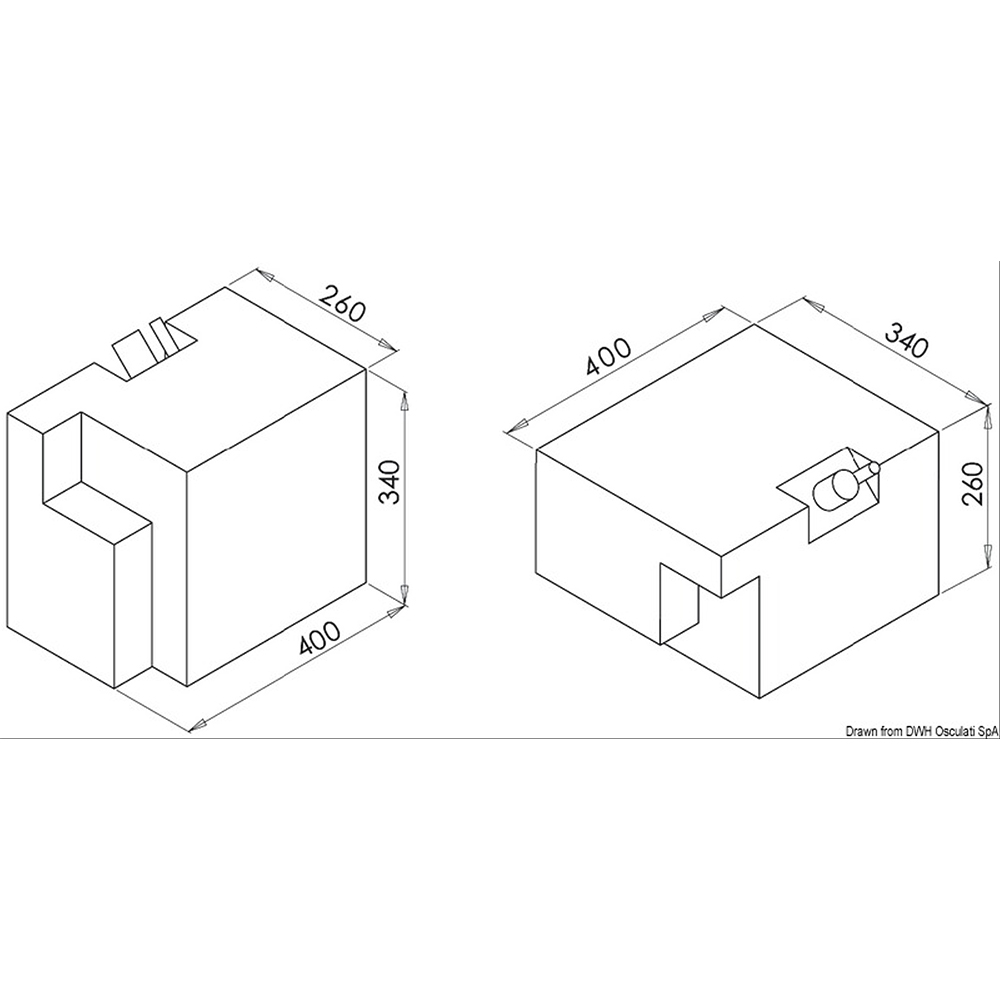 Vattentank Osculati 32 L