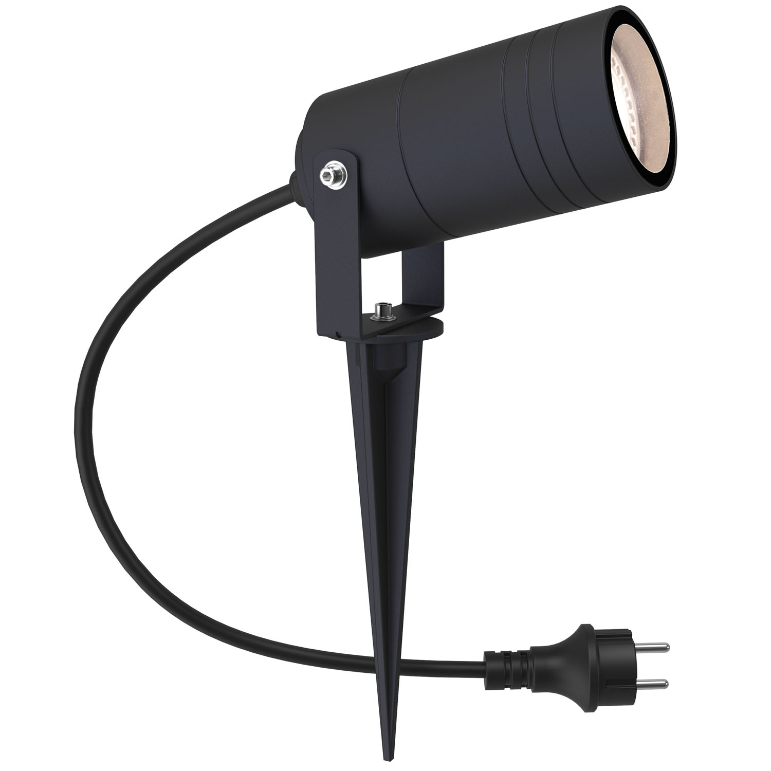 Markspotlight Llitt Sebastian GU10 35W IP65 Antracit- Med Stickpropp