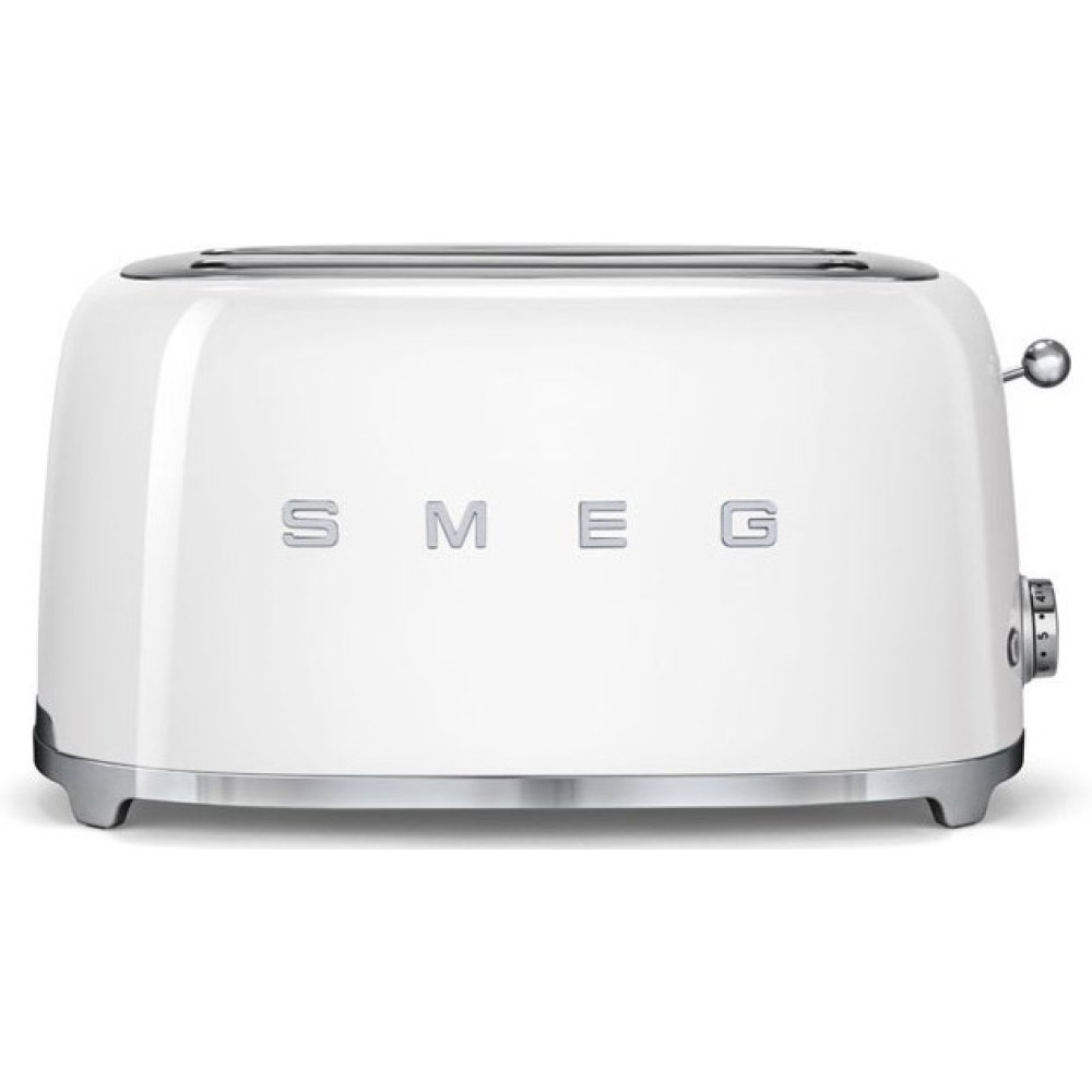 Brödrost Smeg TSF02WHEU Vit 50-tals Retro Design med Extra Breda Fack