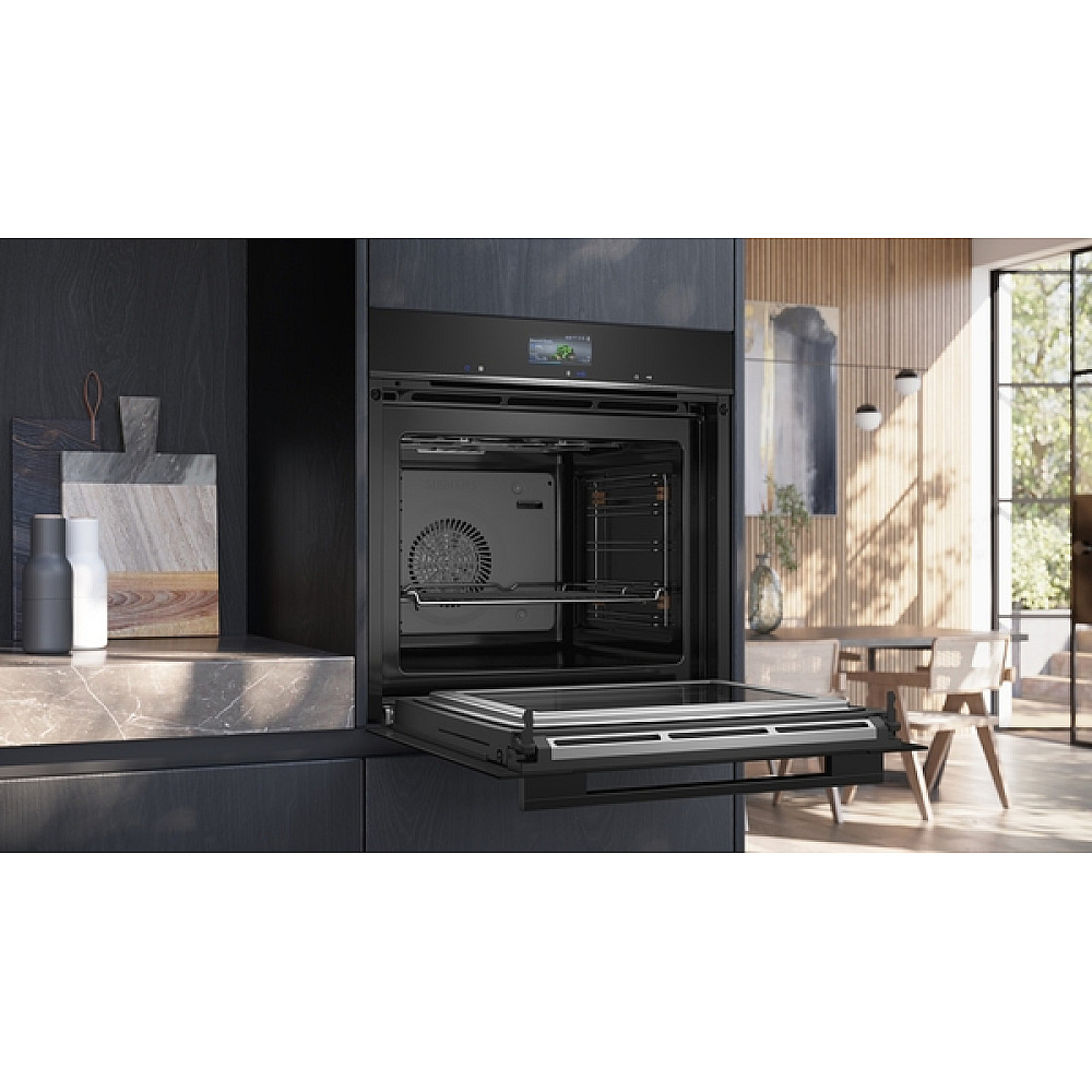 Ugn och Mikro Siemens iQ700 HM736G1B1 + CM724G1B1 Svart