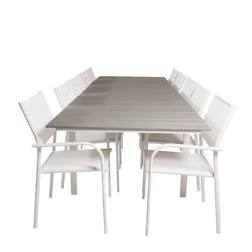 Matgrupp Venture Home Lova 224/324 med 10 Siri Karmstolar