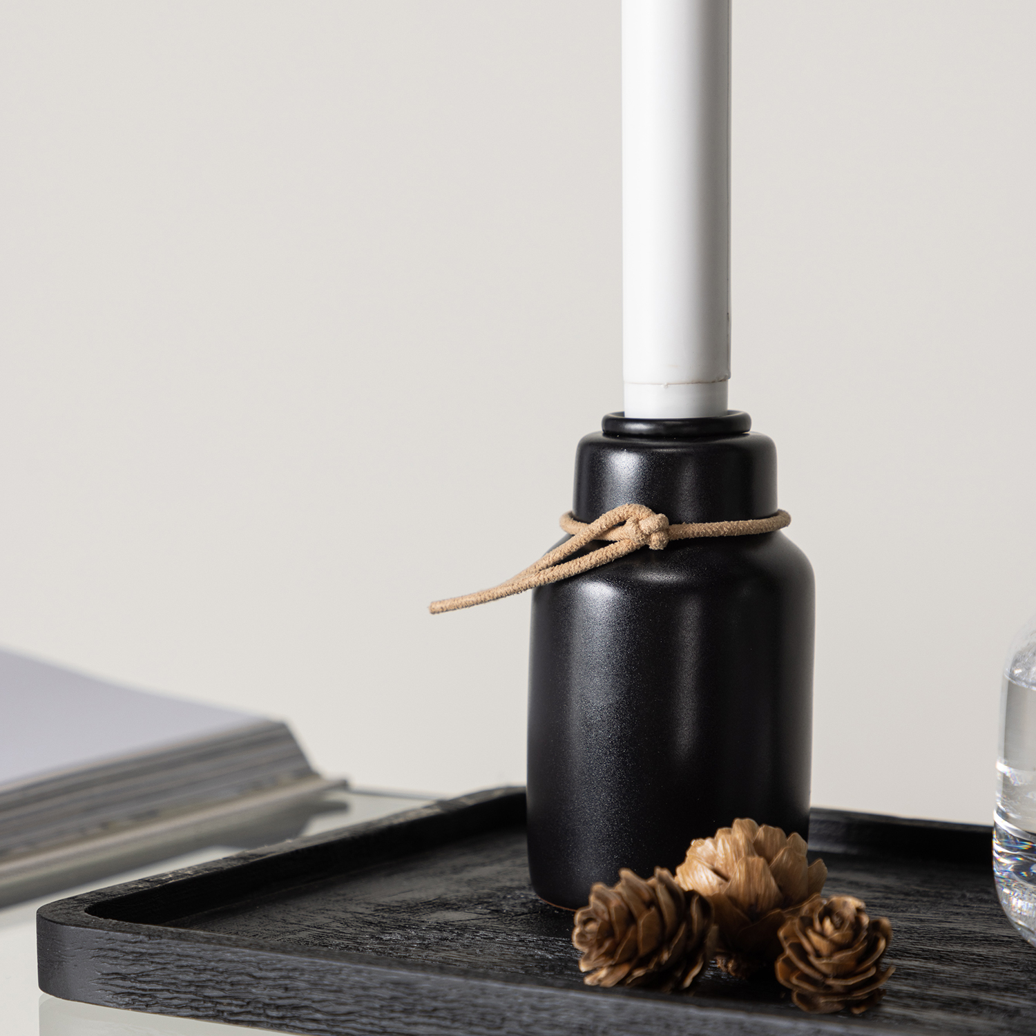 Ulricehamn Candlestick 7cm - Black  / 7 cm