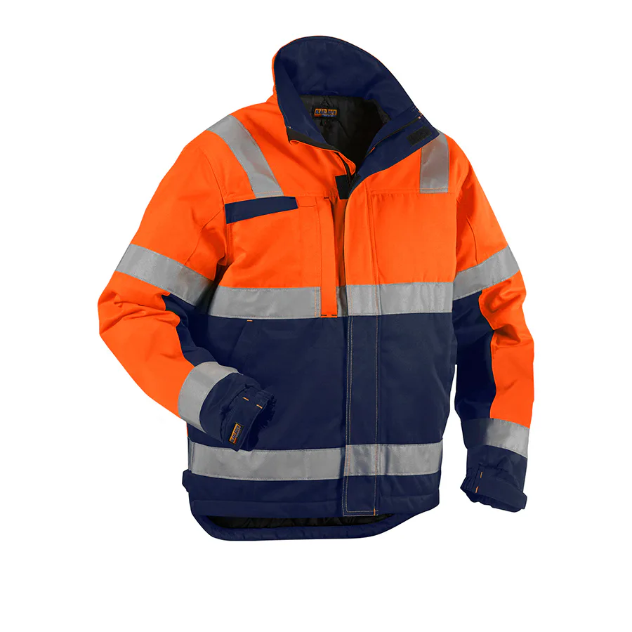 Orange/Marinblå