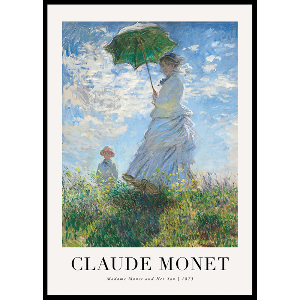 Poster Gallerix Madame Monet And Her Son 1875 By Claude Monet
