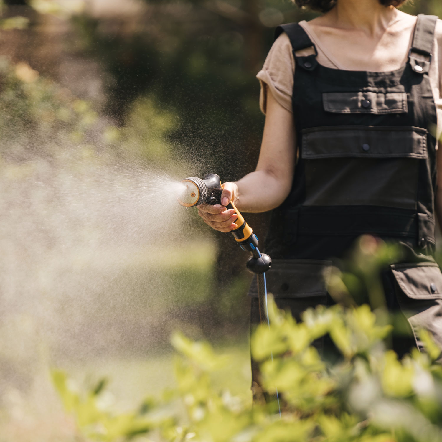 Bevattning Fiskars Sprinklerpistol med 3 Funktioner för Slangkopplingar