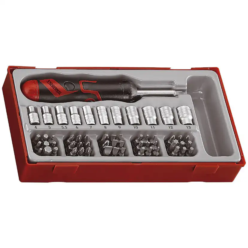 Bitsskruvmejselsats 64 delar Teng Tools TTMDRT64
