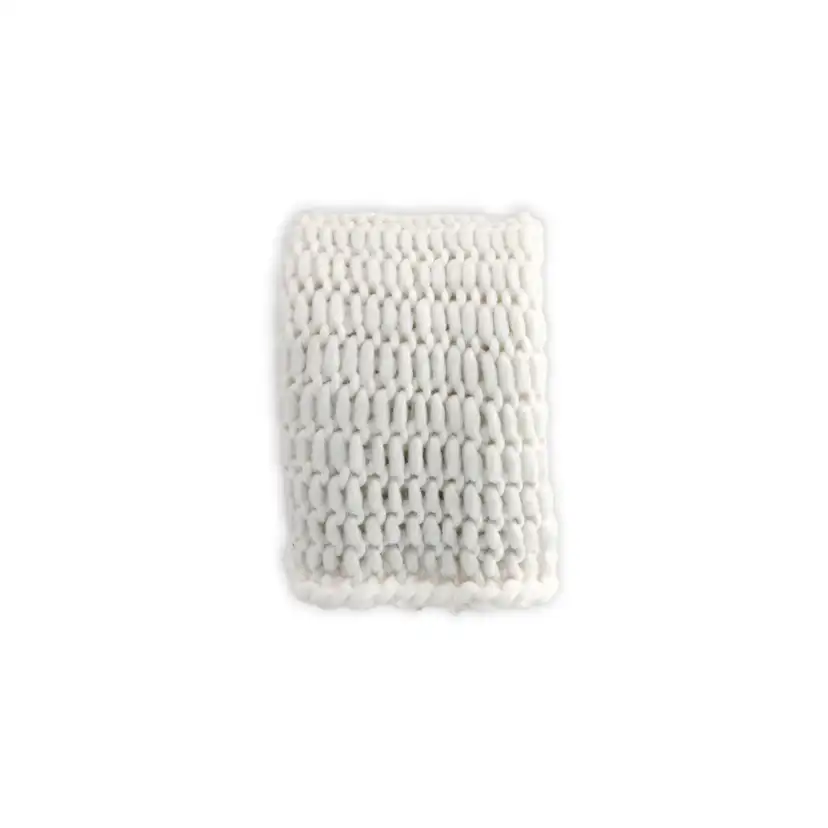 KATE 130x170 Blankets - White / 100% Polyester Vit