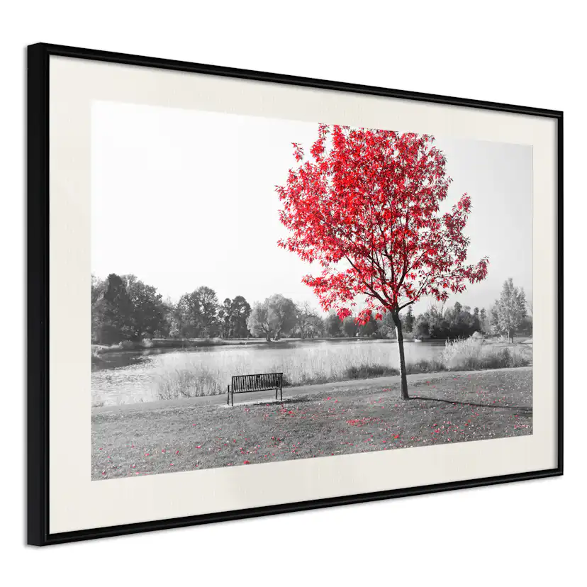 Poster Artgeist Affisch Red Tree