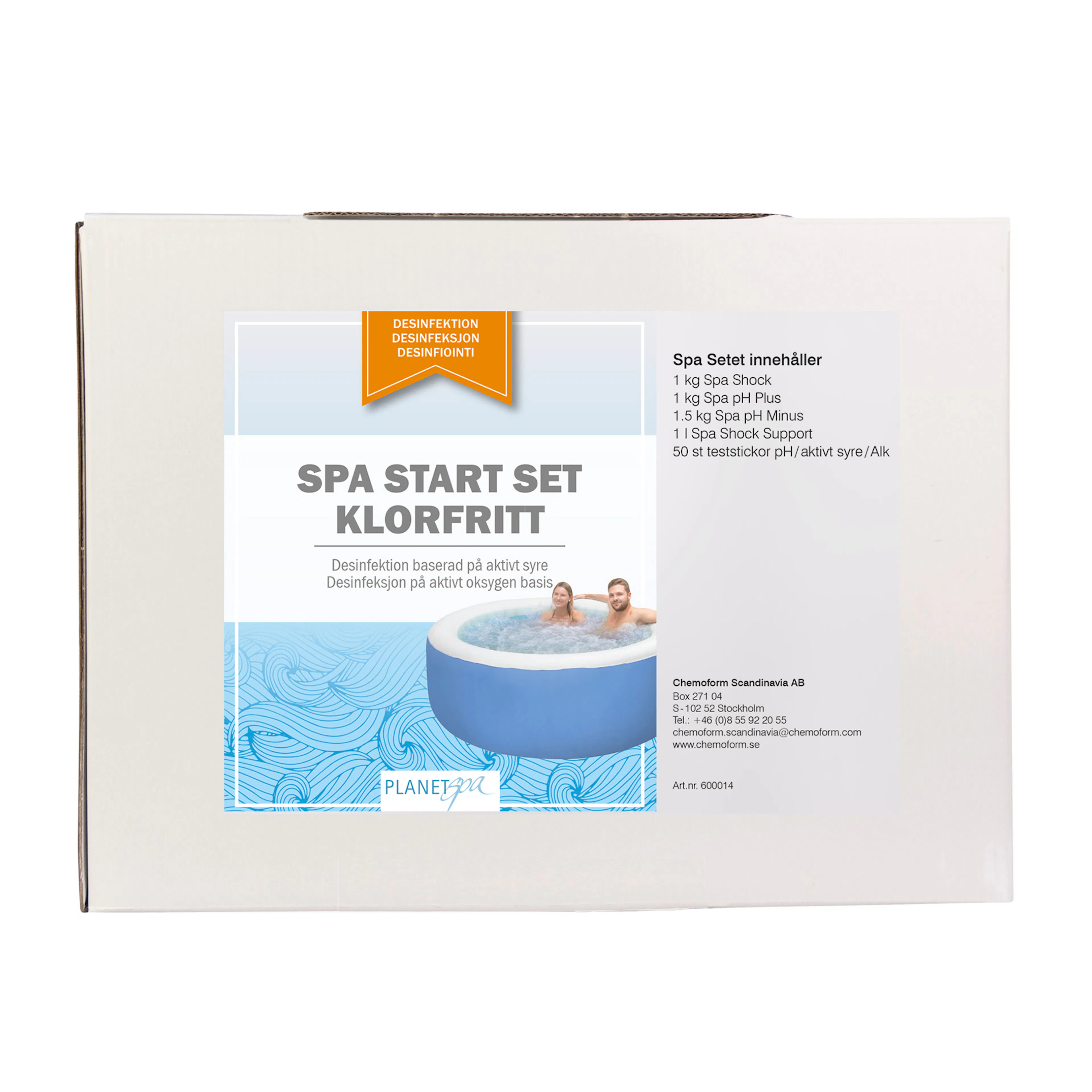 Startset Planet Spa Klorfri Poolkemi för Spabad & Pool