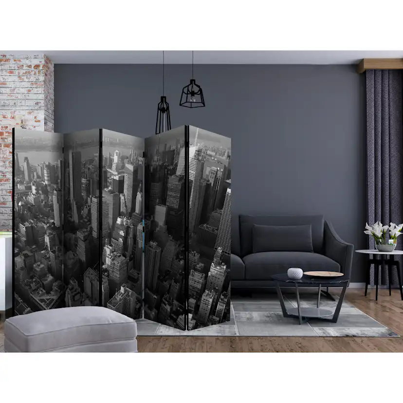 Rumsavdelare Skärmvägg Arkiio New York Skyscrapers Bird's Eye View II 225x172 cm