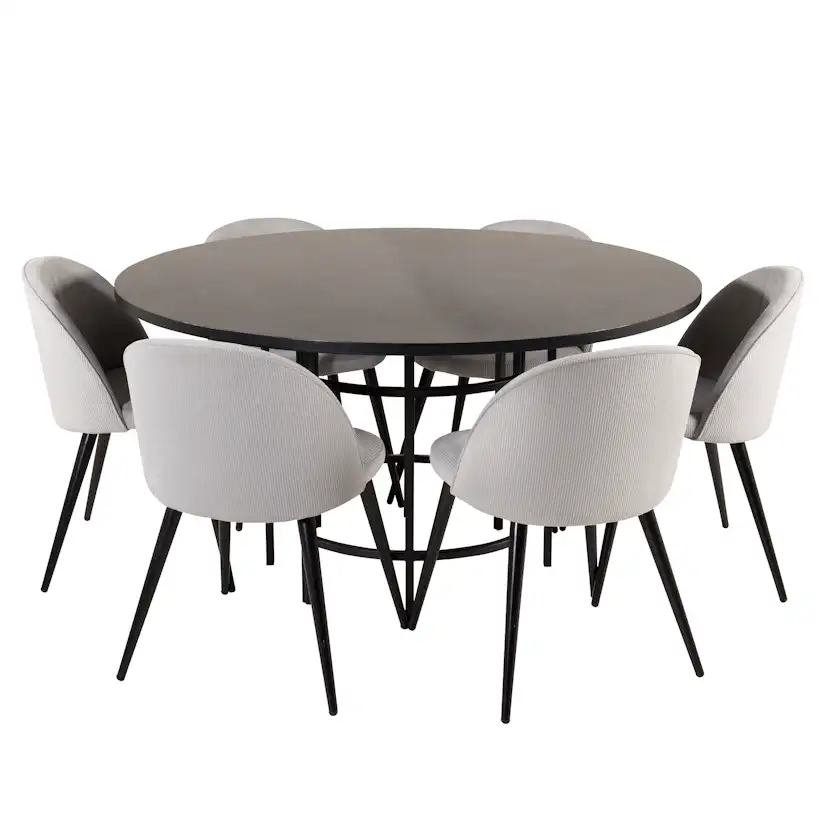 Matgrupp furniture/fashion Copenhagen med 6 Valentina Stolar